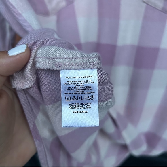 LOFT plaid blouse - Picture 3 of 4